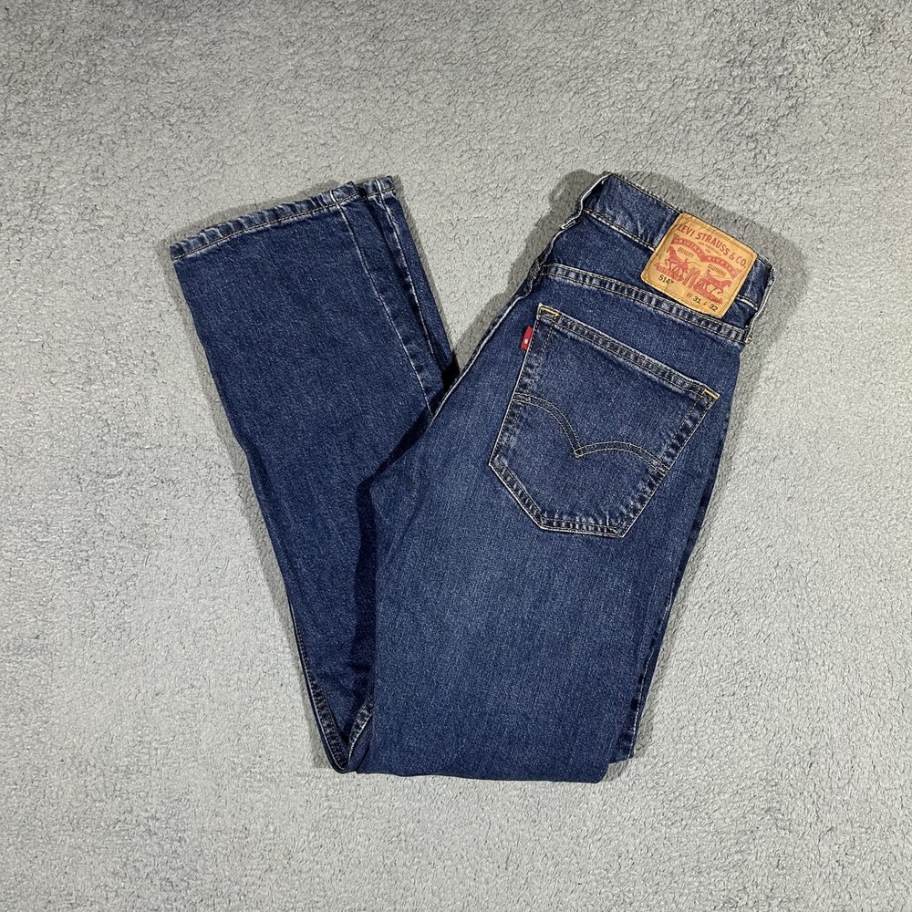 Levi's 514 Men's Blue Straight Fit Jeans Size 31x32 #3792